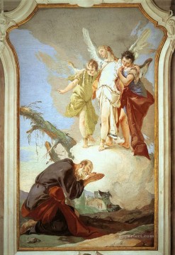  Angels Oil Painting - Palazzo Patriarcale The Three Angels Appearing to Abraham Giovanni Battista Tiepolo
